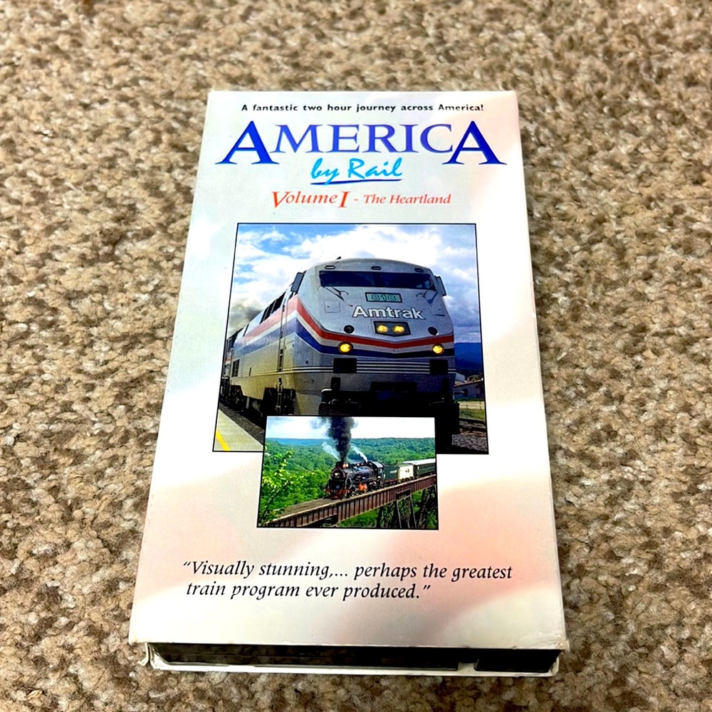 America  by Rail volume 12 hours VHS videotape